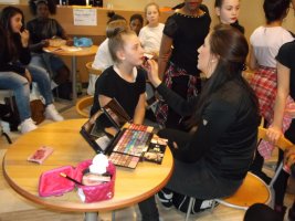 Séance de maquillage